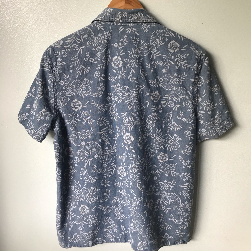 Vintage Jones New York Shirt Denim Blue Medium - Picture 2 of 9